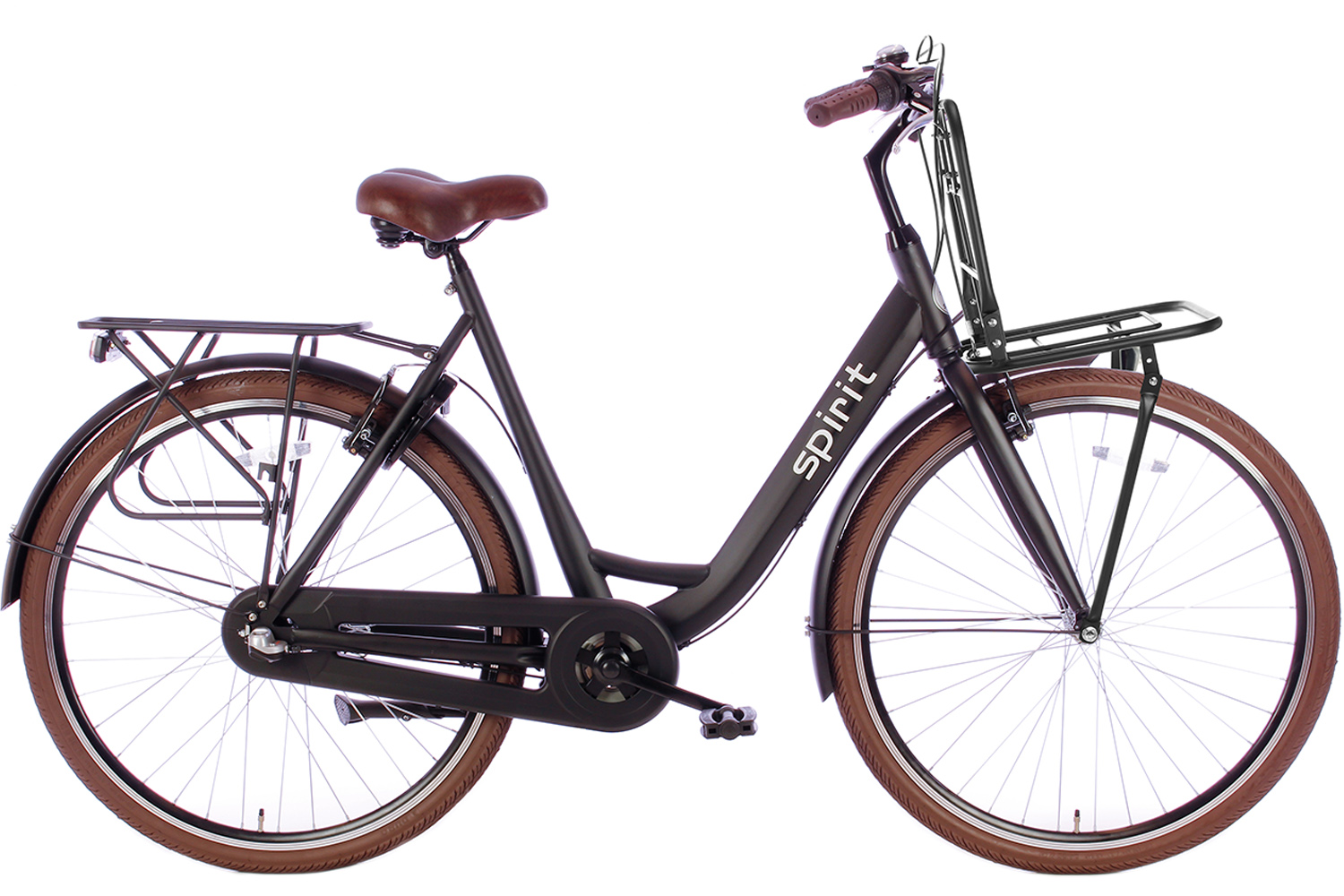 Kustlijn Rationalisatie ZuidAmerika Spirit Bright Plus N3 Damesfiets Mat-zwart - Bike 2 Bike