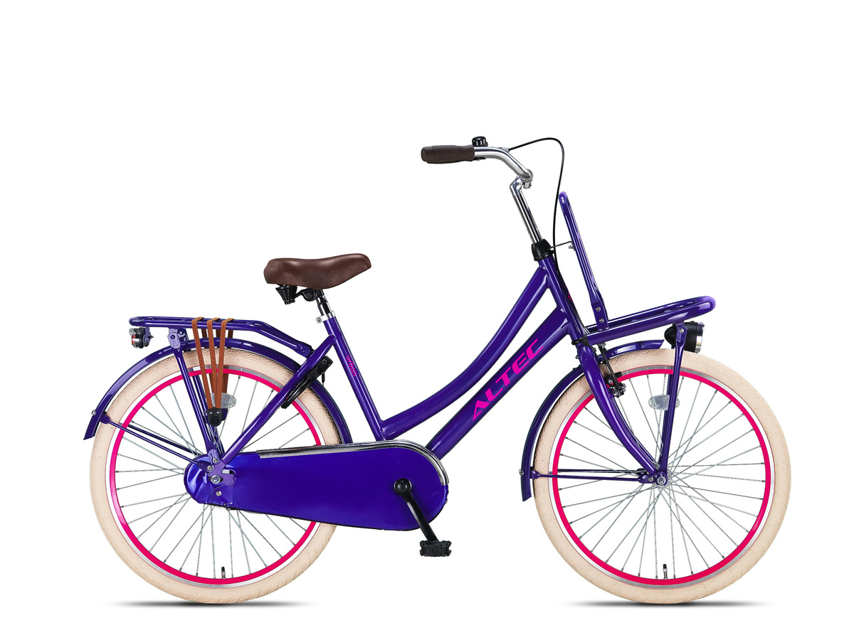natuurlijk breken aankleden Altec Urban Transportfiets 24 inch Paars(100% rijklaar) - Bike 2 Bike
